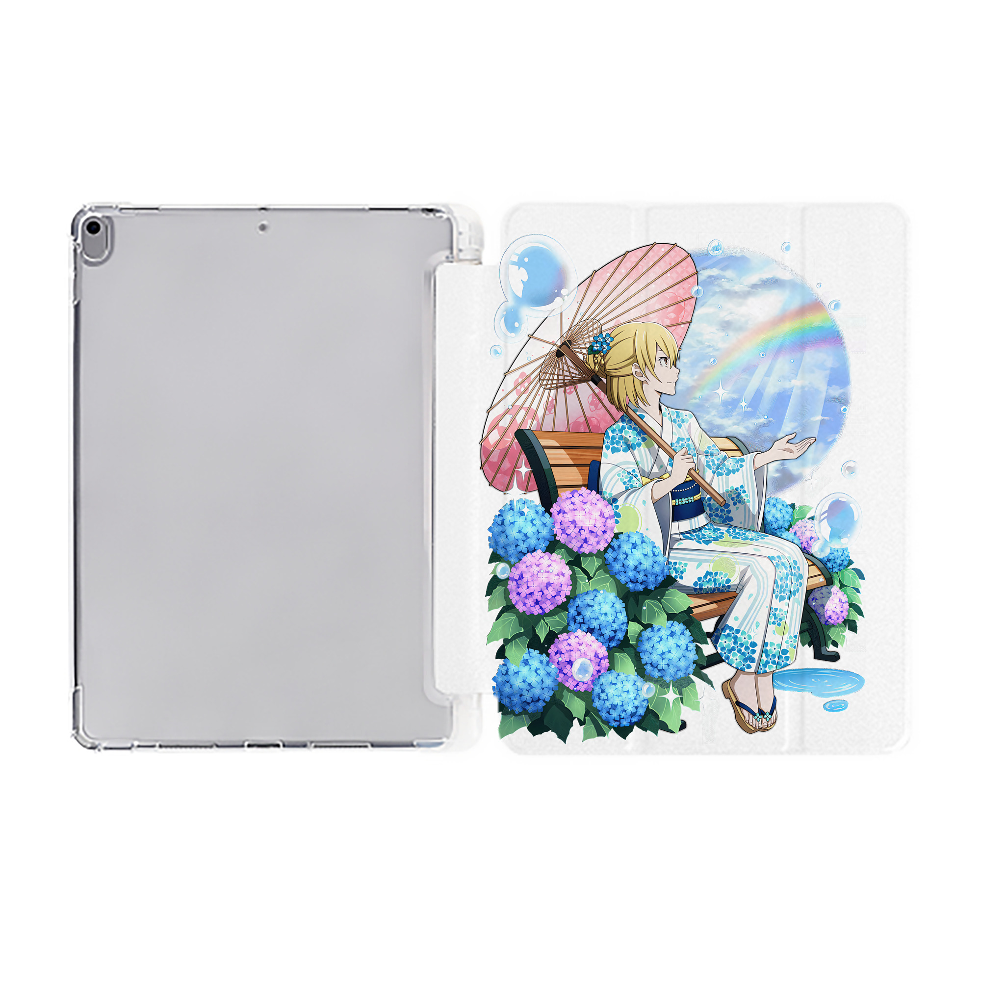 （画像用） 文豪ストレイドッグス Bungo Stray Dogs IPad ケース ペン収納付き 三つ折りスタンド PUレザー×シリコン 対応機種9.5/10.5/10.9インチ